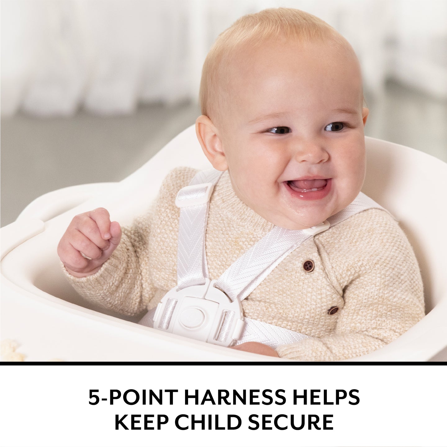 Evenflo - RightSeat Multistage High Chair - Sea Salt White